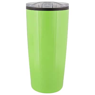 Stainless steel lime green tumbler blank in 20 ounces.