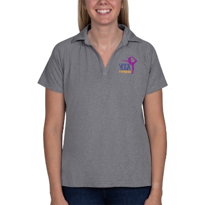 Personalized grey full color ladies' spyre polo
