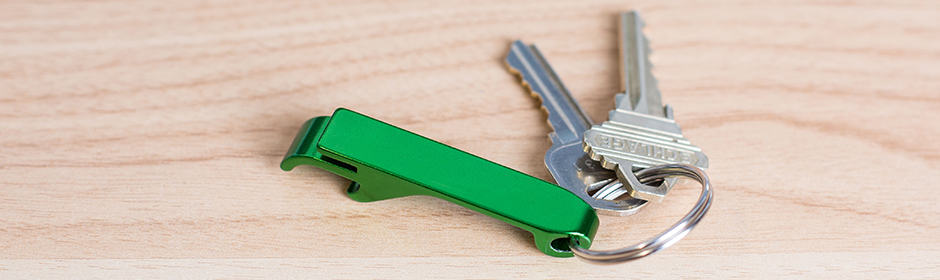 Blank keychains bulk Blank green bottle opener keychain