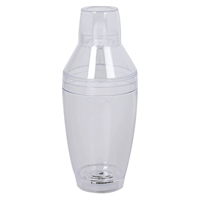 Acrylic clear cocktail shaker blank in 8 ounces.