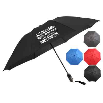 Custom 47" shedrain auto reverse compact umbrella.