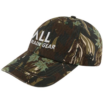Embroidered smokey branch camo with camo trim hat.