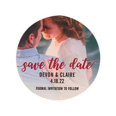 save the date coasters TWCST400R