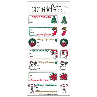 Holiday tree sheet stickers.