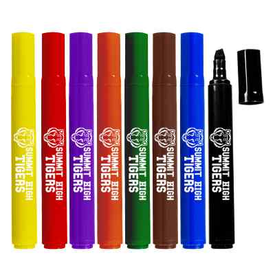 Colorful personalized permanent marker.