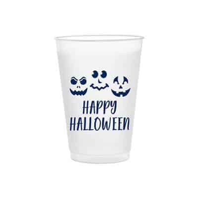 12 oz. customizable frosted plastic cup.