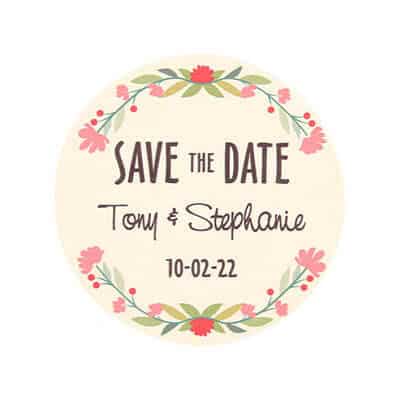 save the date coasters TWCST408R