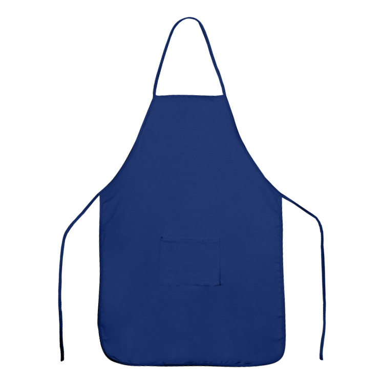 Blue cotton canvas apron blank.