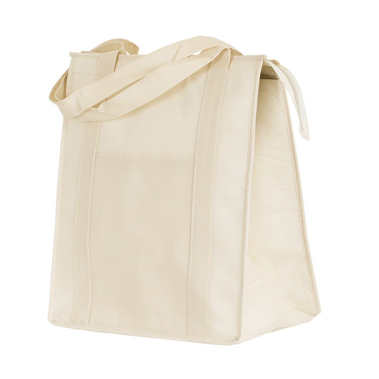 Polypropylene insulated grocery tote.