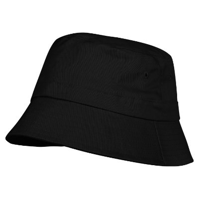 Black bucket hat blank.