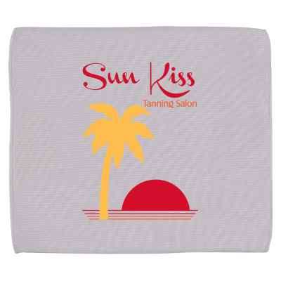 Personalized full color poly blend rally towel.