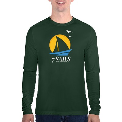 Long sleeve forest green t-shirt with full color logo.