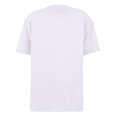 White youth blank t-shirt.