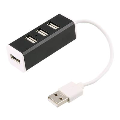 Aluminum black mini USB splitter blank.