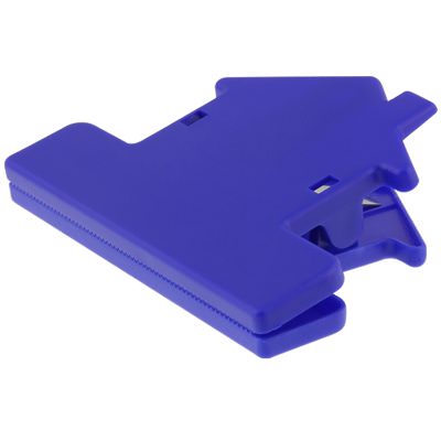 Plastic translucent red house magnet chip clip blank.