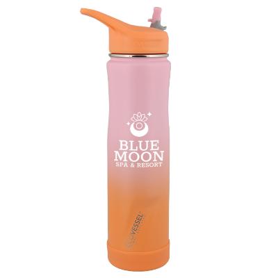 Coral sands stainless bottle with custom imprint.