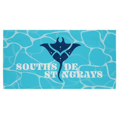 Full color beach towel with promotional imprint