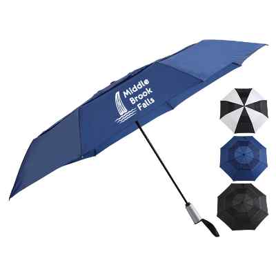 Custom 54" shedrain vented jumbo compact umbrella.