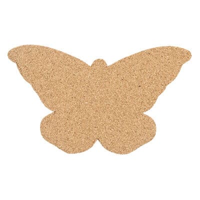 Cork butterfly cork coaster blank.