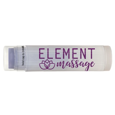 Colored lip balm best for promotional items with natural beeswax flavors.