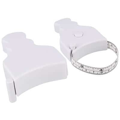 Plastic and PVC white body tape measure blank.