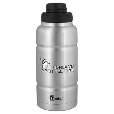 Stainless bottle with engraved imprint.