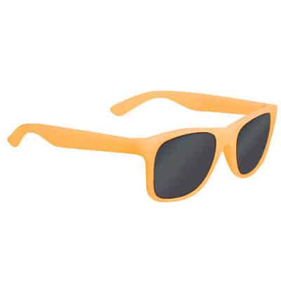 Polycarbonate orange sunlight color changing sunglasses blank.