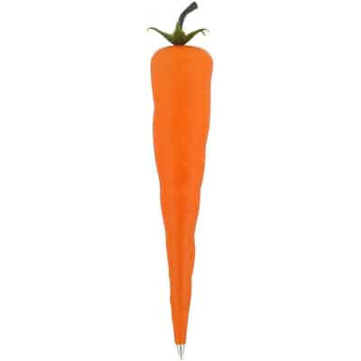 Plastic carrot pen blank.