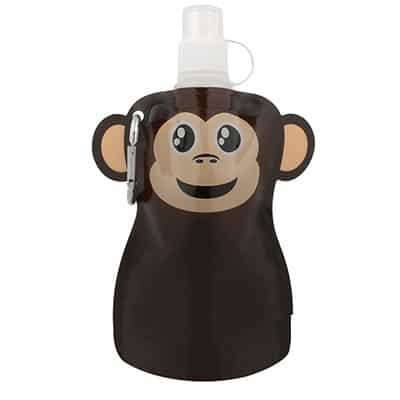 Plastic monkey water bottle blank in 12 ounces.