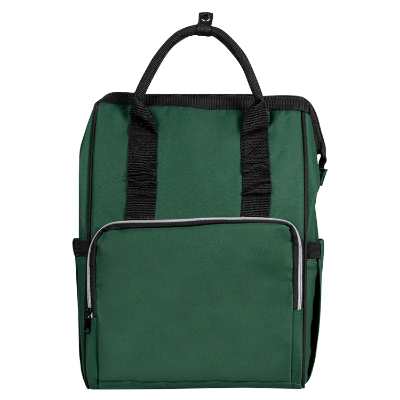 Blank green backpack cooler.