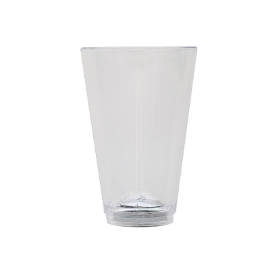 Acrylic clear beer glass blank in 3.5 ounces.
