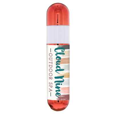 Plastic metallic red lip balm branded with your logo.