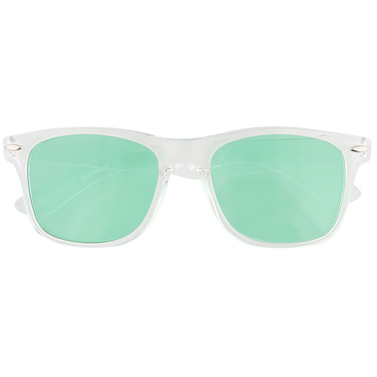Polycarbonate crystal sunglasses.