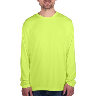 Blank lime green long sleeve t-shirt.