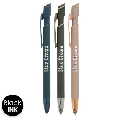 Monochromatic pen with personalized llogo.