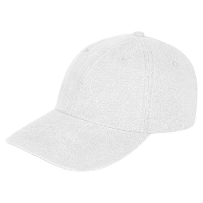Blank white cap.