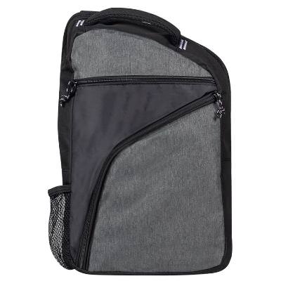 Blank gray two-tone backpack.