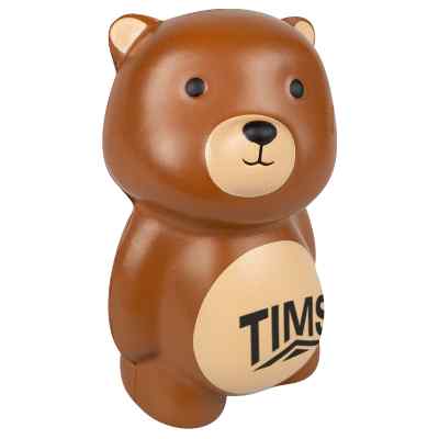 Teddy bear squishy available with a customized imprint.