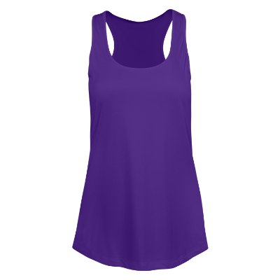 Blank purple ladies' tank top.
