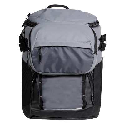 Blank gray backpack cooler and sling.