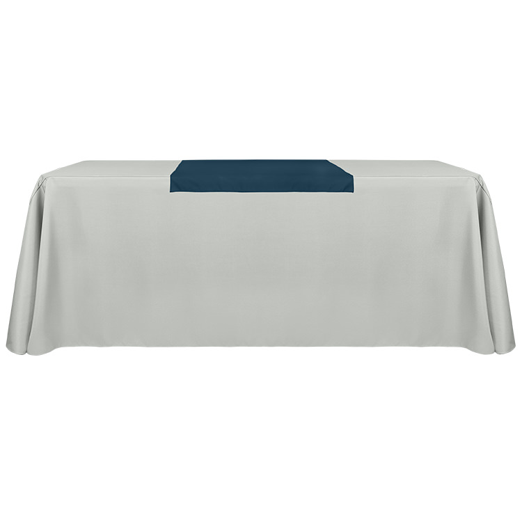 30 inches x 60 inches liquid repellent polyester table runner.