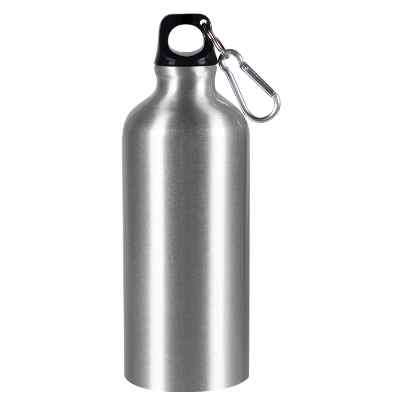 Aluminum red water bottle blank with screw on lid in 20 ounces.
