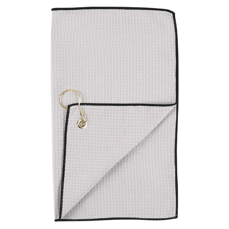 Personalized waffle golf towel with grommet
