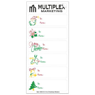 Holiday reindeer sheet stickers.