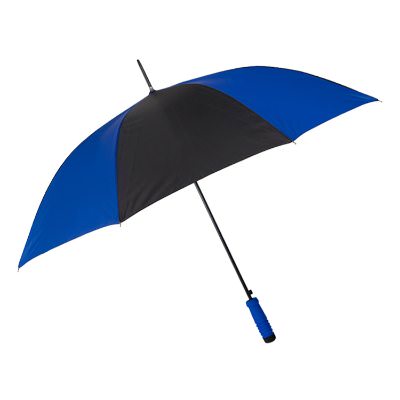 Royal blue with black 46 inch comfort grip umbrella.