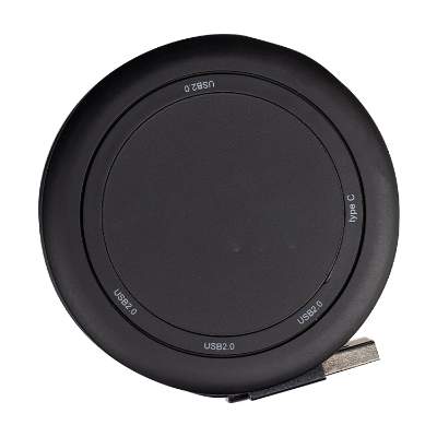 Blank plastic black wireless charger available in bulk.