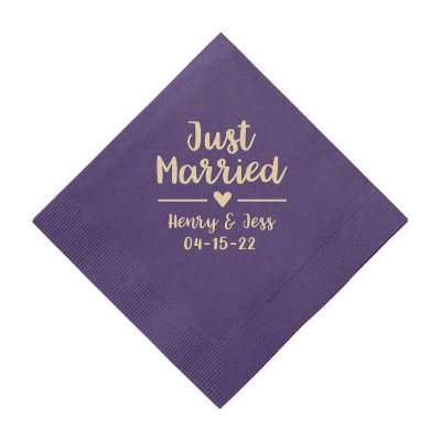 custom wedding cocktail napkins TWN157