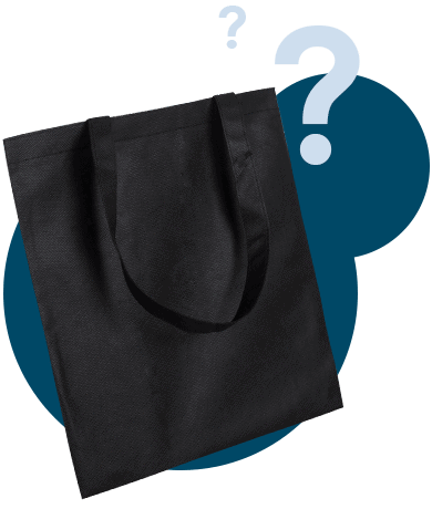 Blank black tote bag