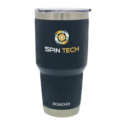 Classic Navy tumbler with full color logo.