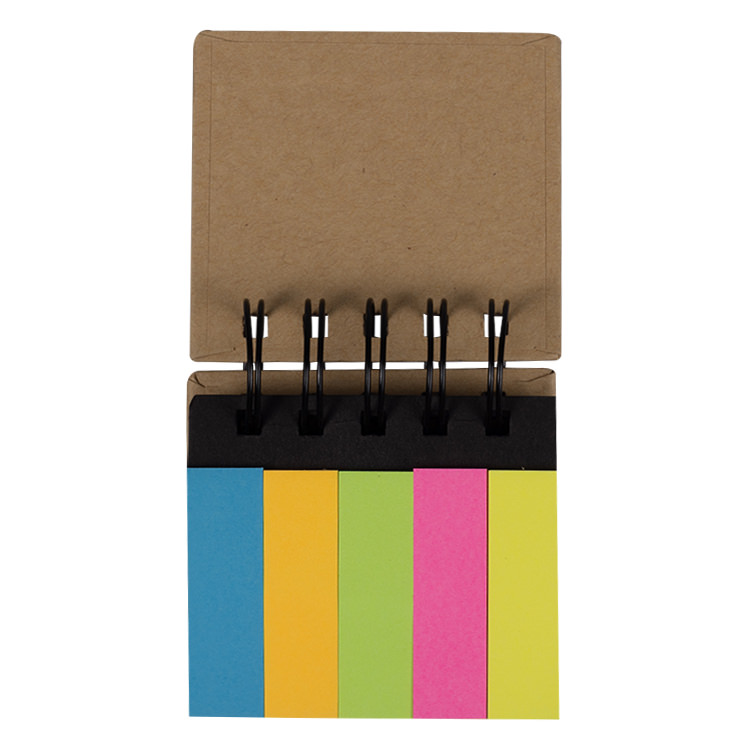 Custom sticky notes in book